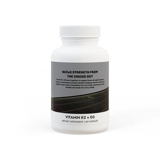 Vitamin K2 + D3 Supplement (60 Capsules)